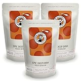 Urban Slicer Epic Deep Dish Pizza Dough Mix Kit – 13.2 oz Bags 3 Pack – Detroit Style Thick Crust Blend, Just Add Water Pan Bake Set for Home Outdoor Oven, Makes Six 14 Inch Pizzas Outdoor Home Store Packaging outdoor