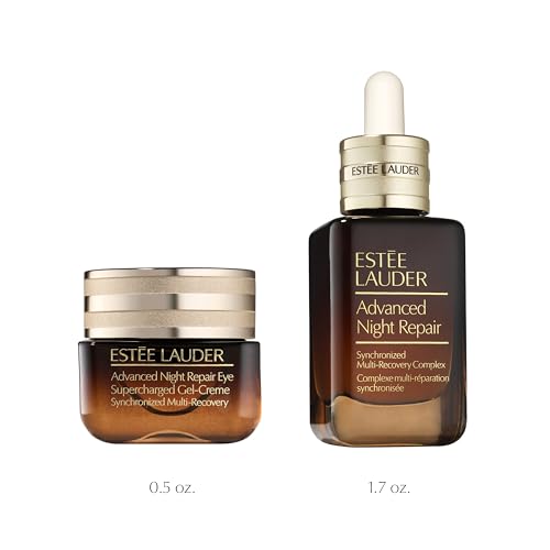 Estée Lauder Advanced Night Repair Powerful Nighttime Renewal Set | 1.7 Fl Oz Serum + 0.5 Fl Oz Eye Gel-Creme Duo with Hyaluronic Acid & Peptides | Hydrating & Anti-Aging - Image 6