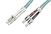Produktbild DIGITUS DK-2531-03/3  Glasfaserkabel OM3  3 m  LC zu ST  Duplex LWL Kabel  1/10/40/100 Gbit/s  MM Multimode Glasfaser LAN Kabel  Fasertyp: 50/125 µ  Türkis (Aqua)