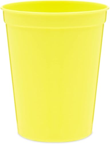 Miniatura 10 de BLUE PANDA Paquete de 24 vasos de plástico para estadios de 16 onzas, vasos de plástico reutilizables a granel para todas las ocasiones y