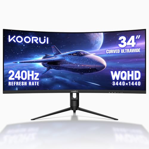 Amazon.co.jp: KOORUI 34インチ 湾曲ゲーミングモニター WQHD
