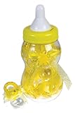 Forum Novelties Yellow 13.5' Fillable Jumbo Baby Girl Shower Bottle Game Piggy Bank Party Favor