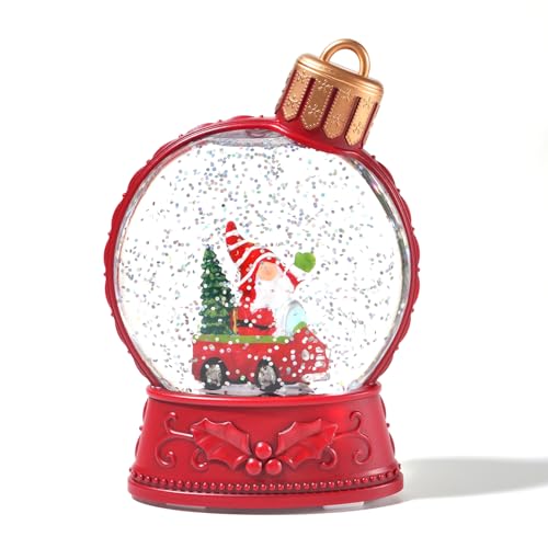 Christmas Snow Globes Lantern, Santa Snow Globe Battery operatedbola de Cristal Christmas Decorations,Santa Claus Decor