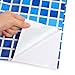 Syhood Extra Large Pool Liner Repair Patch 2.3 ft x 6.6 ft Gradient Blue Self Adhesive Vinyl Pool Patch Repair Kit for Christmas Bounce House Above Ground Pools Inflatable Floats Toys Snow Tube