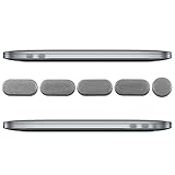 HINWEIS: Bitte beachten Sie, dass das Staubschutzset nur mit MacBook Modellen ab Ende 2016 kompatibel ist. Die Stecker ragen ein Stück aus den Anschlüssen heraus, damit sie leichter entfernt werden können. Daher ist das Set primär für den stationären Einsatz konzipiert.