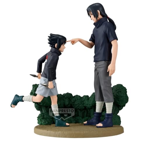 Banpresto Memorable Saga Naruto Shippuden Sasuke Uchiha and Itachi Uchiha 14cm Model Kit