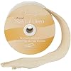 ELEGANZA Linen Burlap Natural Wired Edge Ribbon 50mm x 1 Metre, Beige