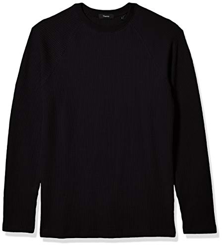 Theory Men's Sweater, River Crewneck, Black, XX-Large