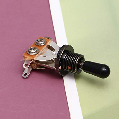 Milisten 3-weg schakelaar pick-up elektrische gitaar selector schakelaar (goud) M Zwart - Image 5