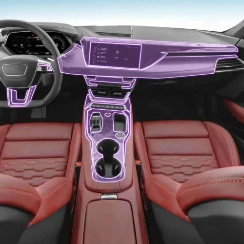 Película protectora transparente de TPU: consola impecable para Audi RS e-Tron GT 1