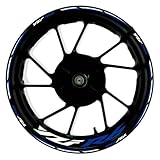 Jante Stickers kit Autocollants pour Jantes De Moto pour Yamaha YZFR6 YZF R6 YZF R6 17 Pouces   Bandes Réfléchissantes Reflective Rim Stripe Sticker(Couleur 4)