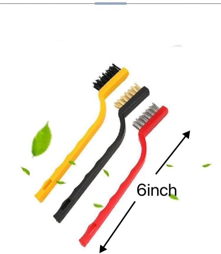 5pcs Kitchen Stove Cleaning Brush + Scraper Tool Set,Heavy Duty Scraper for Gas Burners Cooktop Pot Pan Brass,Fruit and Vegetable Tools,Stove Scraper Tool,Kitchen Brush,Cleaning Scraper