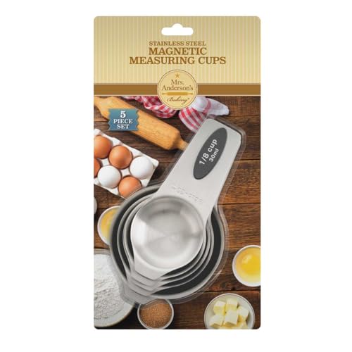 Set de 5 tazas medidoras magnéticas de acero inoxidable miniatura 2