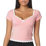 Generisch Oberteil Festlich Damen Elegant Damen Spaghettiträger Camisole Crop Top Deep V Neck Slim Weste Ausgehshirt Tank Tops Streetwear Schwarze Bluse Kurzarm