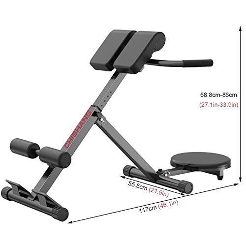 romeinse stoel Hyperextensie Romeinse Stoel, Home Gym Commerciële Fitnessapparatuur voor Fitness Mannen en Vrouwen, Abdominale Taille Back Trainers - Image 8