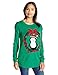 Allison Brittney Women's Light-UP Penguin and Jingle Bells Ugly Christmas Sweater