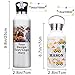 SIMIEEK Personalized Water Bottles Bulk with Straw Custom Insulated Water Bottle Printed Photo Name Text (26oz/12oz)