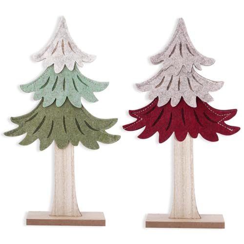 2 X Weihnachtsbaum Dekoration Innen Holz Weihnachtsdekorationen Nette...