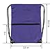 HOLYLUCK Drawstring Backpack Bag Sport Gym Sackpack (purple)
