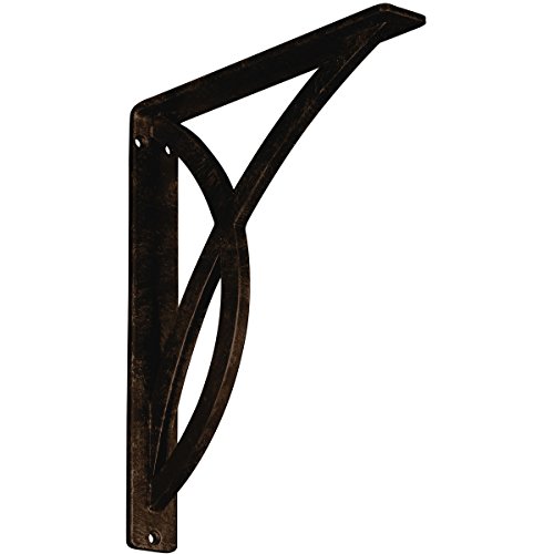 Ekena Millwork BKTM01X10X12SMIABZ Metal Bracket, 1 1/2" W x 10" D x 12" H, Antiqued Bronze Ekena Millwork BKTM01X10X12SMIABZ Metal Bracket, 1 1/2" W x 10" D x 12" H, Antiqued Bronze