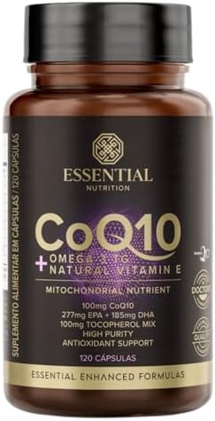 Coq10 + Ômega 3 TG Essential Nutrition 120 Cápsulas