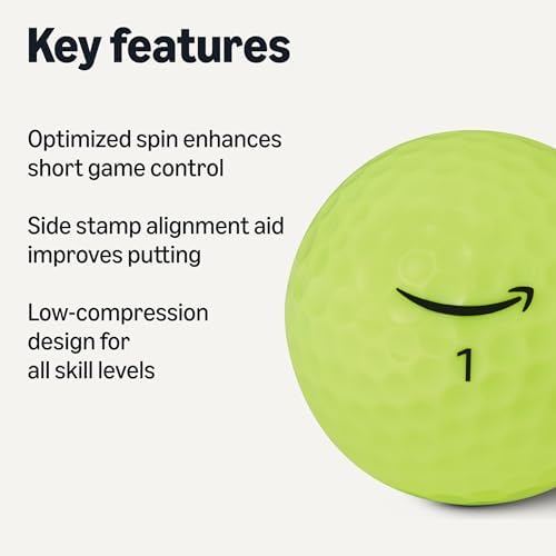 Amazon Basics Core Soft Golf Balls, Yellow, 24-Pack - 1