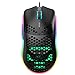 Produktbild Rong Honeycomb Hollow-Out RGB-Gaming-Maus, 6400 DPI Einstellbare 6-Tasten-Gamer-Maus Für Desktop-PC-Laptop