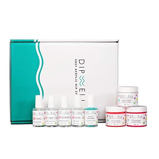 Dip Powder Nail Kit (Neon Color Starter), Acrylic Powder and Gel Resin Kit For Dip, Starter System by DipWell (Comes With Bond, Base, Activator, Sealer, Brush Softener + 3 Powder Jars)