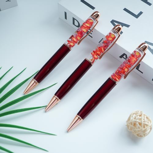 Image of Flame Funny Pens Cute Floater Floating Liquid Writing Journaling Office Pen Unique Gift For Women Men Kids Girl Boy