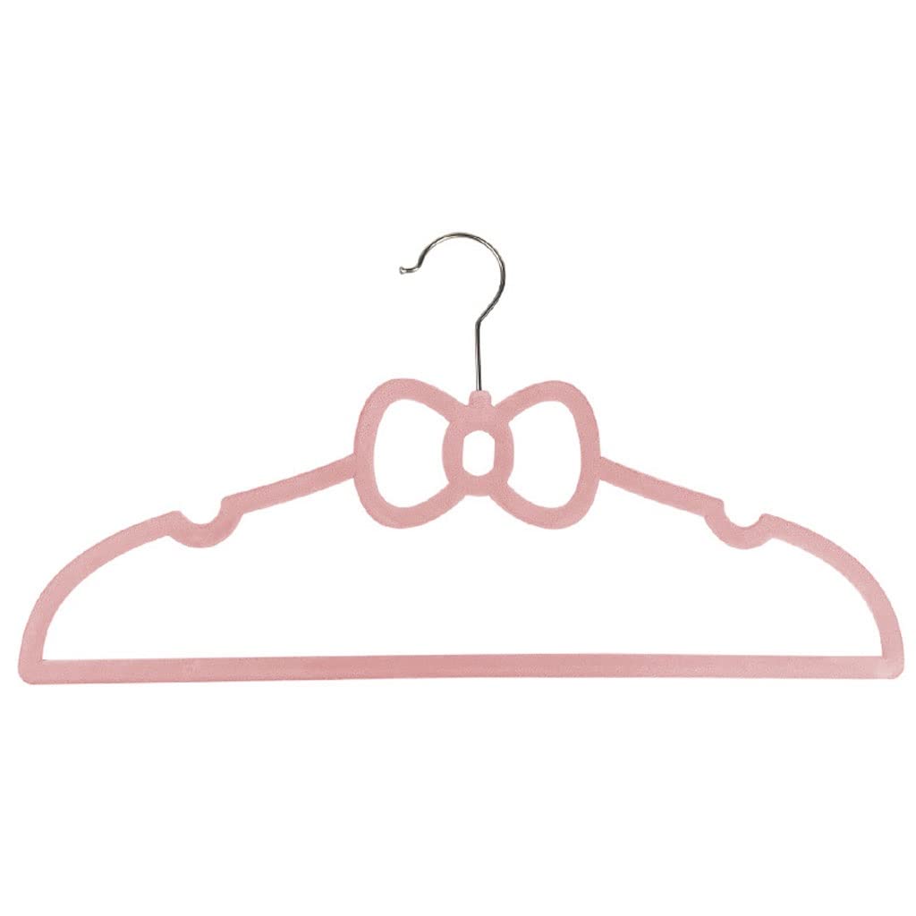Cintre antidérapant Love flocage velours rose pour armoire penderie adulte, lot de 20