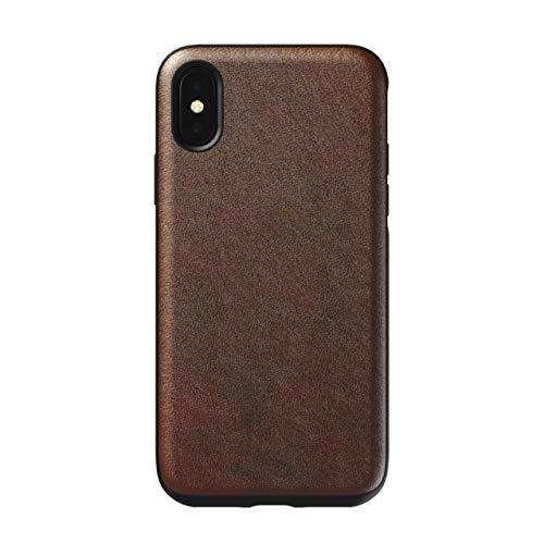 NOMAD Rugged Funda para teléfono móvil 14,7 cm (5.8") Folio Marrón - Fundas para teléfonos móviles (Folio, Apple, iPhone X/XS, 14,7 cm (5.8"), Marrón)