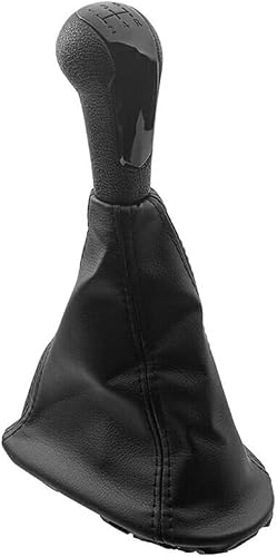 Chevrolet 5-Speed Manual Gear Shift Knob + Boot - Compatible with Chevrolet Spark (M300) 2011-2016, Holden Barina Spark (M300) 2011-2016 - Black Leather-Look