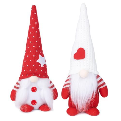 Floralcraft® Santa Gonks - Isaac & Ferrero (Set of 2) 32cm Tall Handmade Swedish Style Christmas Gonks
