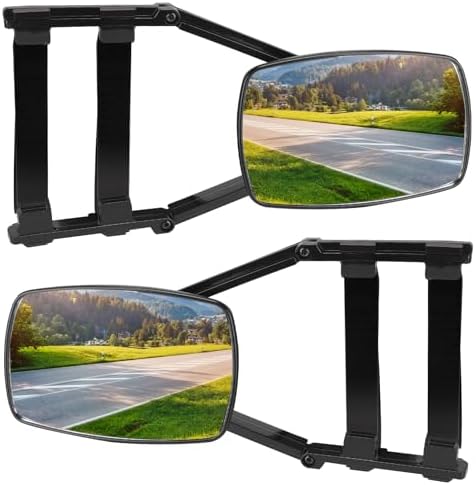 Caravan Mirrors, Pack of 2 Universal Caravan Mirrors, Car Double ...