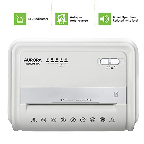 Aurora AU1275MA Professional Grade 12-Sheet Micro-Cut Paper and CD/Credit Card Shredder の商品画像 4