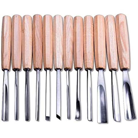 NAGU Magnolia Full Size12pcs Professional Wood Carving Tools Set Cover