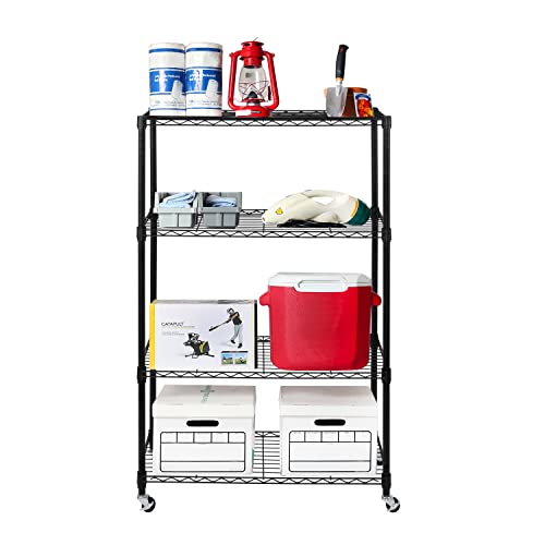 image for Seville Classics Solid Steel Wire Shelving Storage Unit Adjustable She