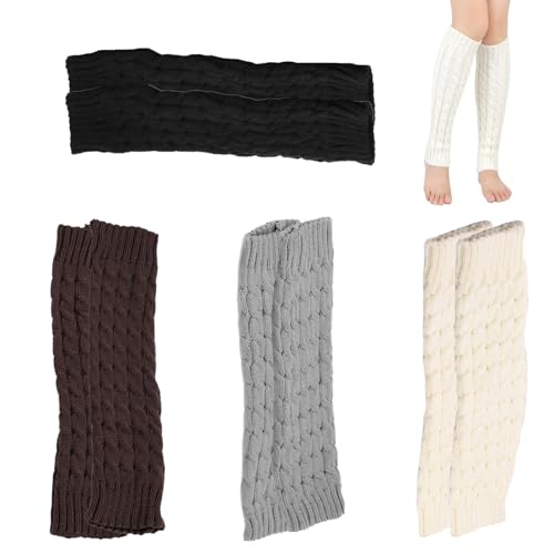 Jambes-jambes Y2K chauffe-jambes rétro en maille pour femme