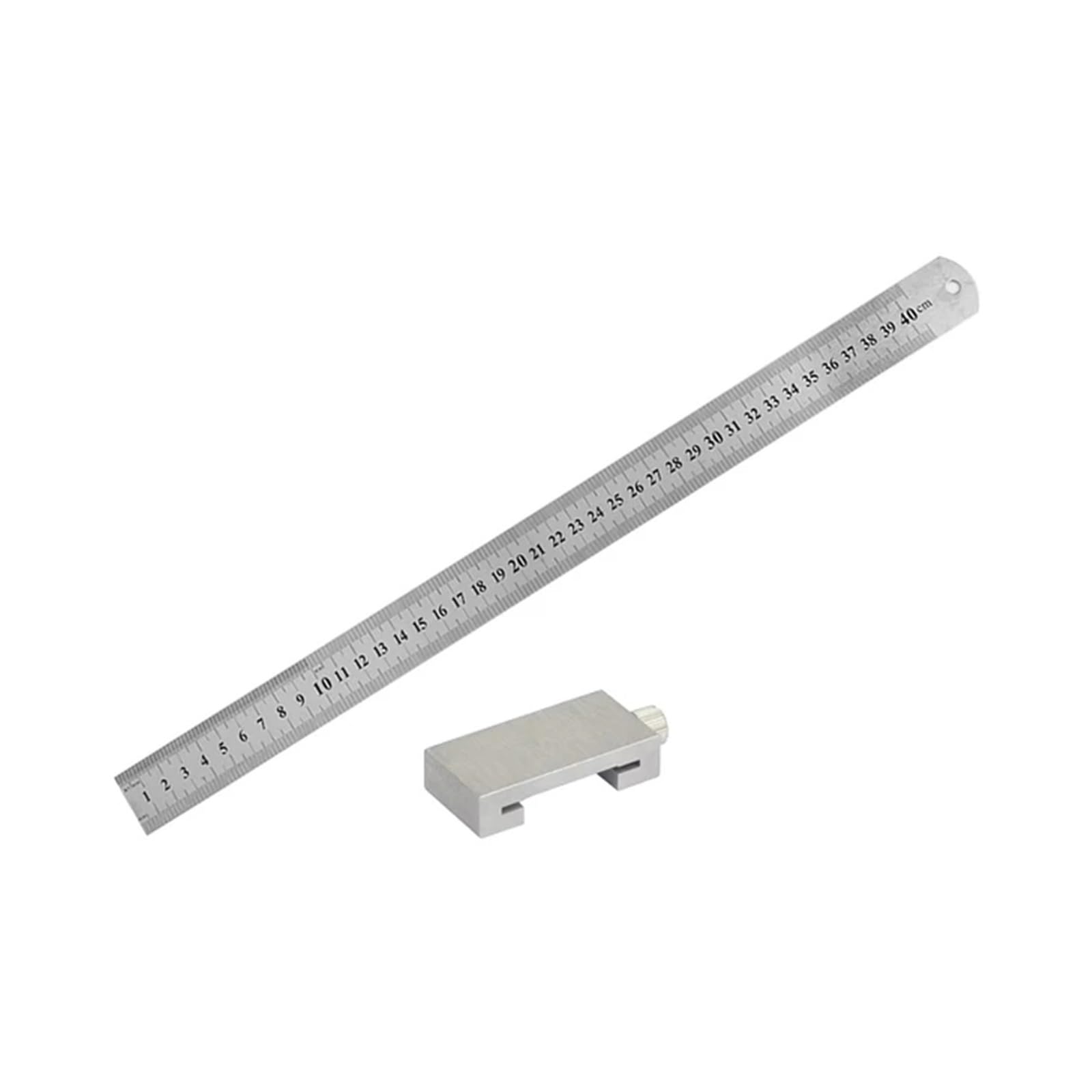 Ygleeuli Orange Ruler Stops Fences Metal Carpenter Carpentry Square Woodworking Tools Steel Ruler Positioning Limit Block Measuring Marking Gauge(Orange)