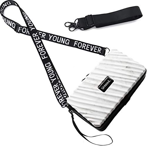 Crossbody Tasche Handy - Kleine Handy Umhängetasche mit wasserdichter Reißverschluss Hart ABS+pc Kofferform Damen Schultertasche Brieftasche Geldbörse