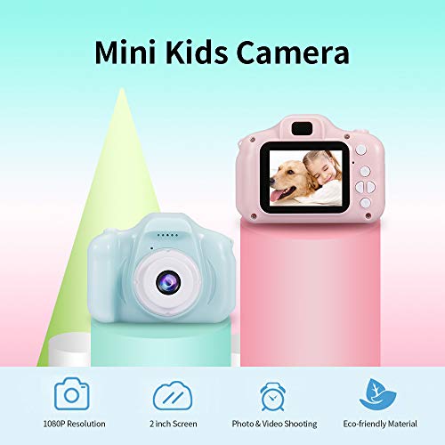 KKmoon Mini câmera digital infantil de 2 polegadas com tela HD recarregável Mini câmera de vídeo Câm