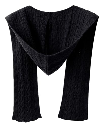 Shawl Wraps For Women Soft Hooded Cardigan Sweater Knitted Shawl Scarf Shoulder Cape Accessories 2025
