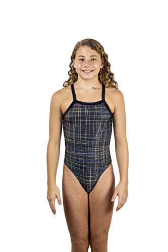 Maiô Fit Juvenil Nixie Swim - Riscos Tamanho:14A;Cor:Preto;Gênero:Feminino