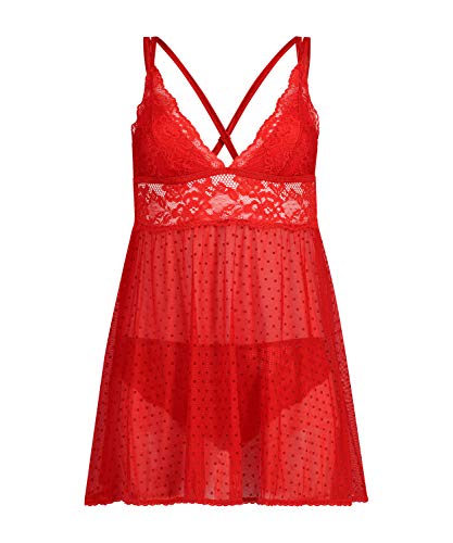 HUNKEMÖLLER Babydoll Beatriz - Tango red - XS