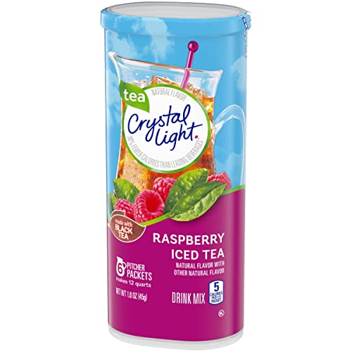 Crystal Light Raspberry Iced Tea, 12-Quart 1.6-Ounce Canister (Pack Of 8) #TOP2