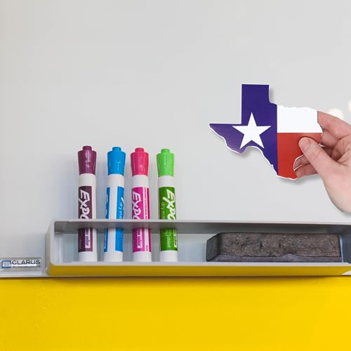 Imán con bandera de Texas en forma de estado 5 pulgadas miniatura 4