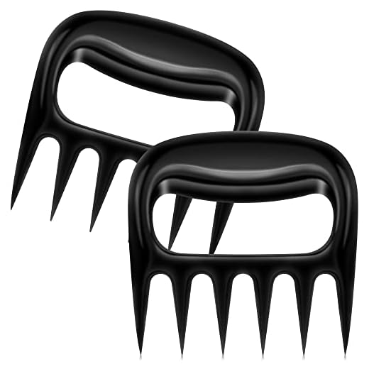 Rainspire Meat Claws For Shredding, Heavy Duty Bear Claws For Shredding Meat, Chicken Shredder Tool, Bear Paws BBQ Claws for Pulled Pork Barbecue Smoker Grill, Smoker Accessories Gifts for Men