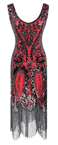 Image of Peacock-inspired 1920s Gatsby Beaded Flapper Sling Dress Womens Vintage Cocktail Dress W /Complete Accessories Set