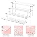 4 Tier Acrylic Display Risers, Clear Perfume Organizer Stand, Large Cupcake Stand Holder, Dessert Display for Party, Display Shelf for Figure and Collection, Riser Stand for Decoration and Organizer