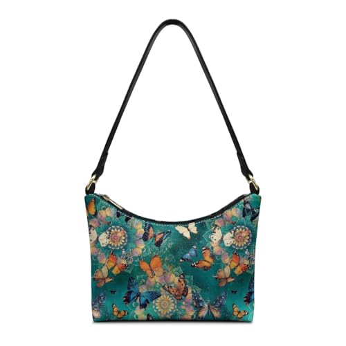 Image of Handbag for Women Leather Underam Shoulder Bag with Zipper Fashion Work Purse Waterproof Travel Wallet